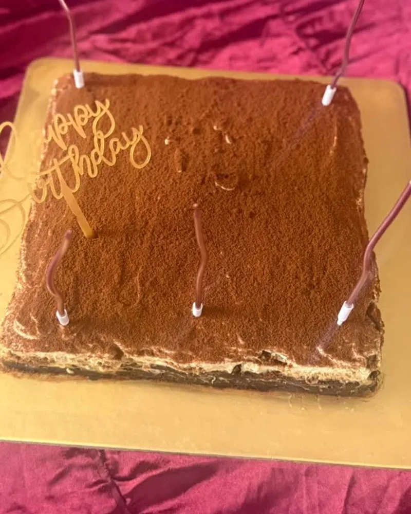 Tiramisu Brownie Cake